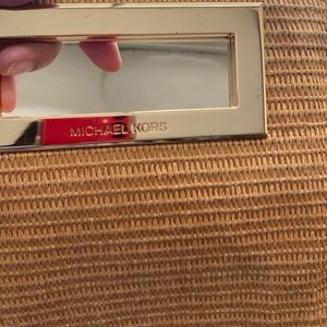 Michael Kors Summer straw clutch